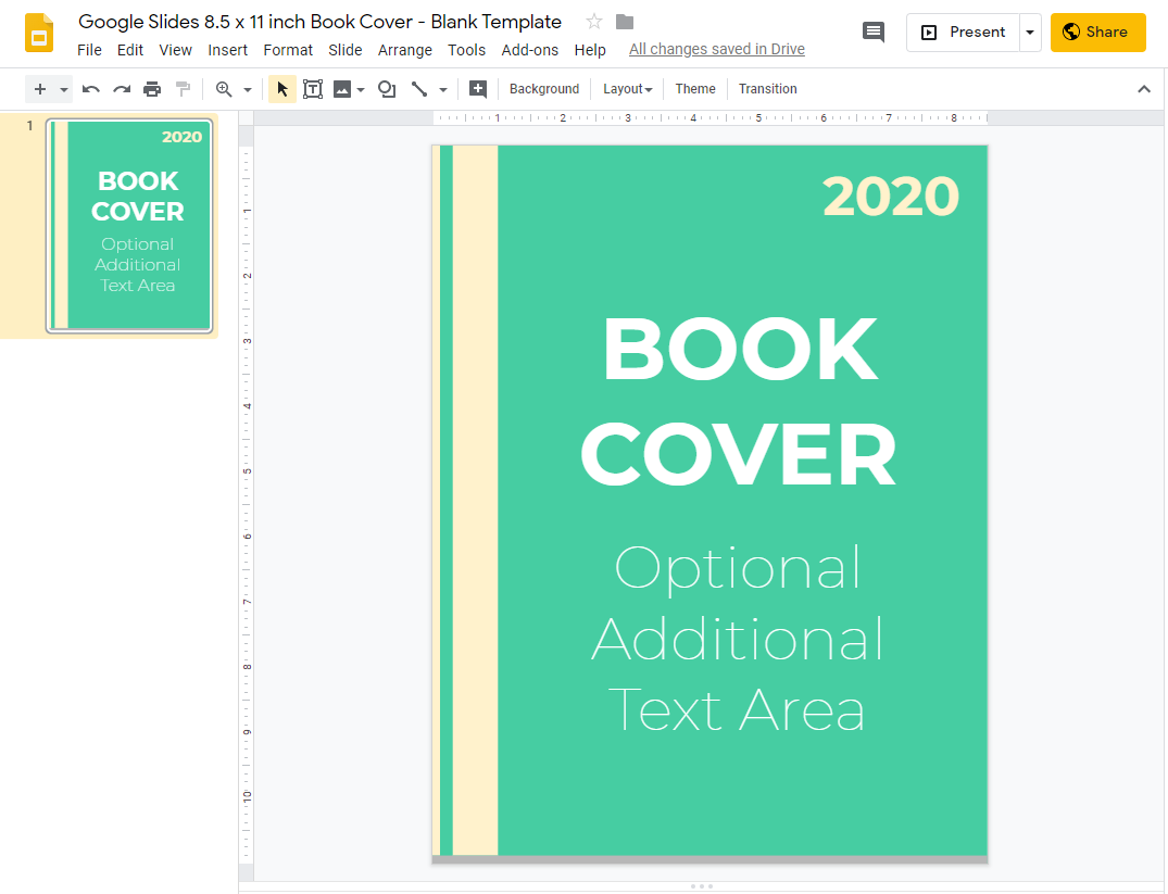 Book Template For Google Slides