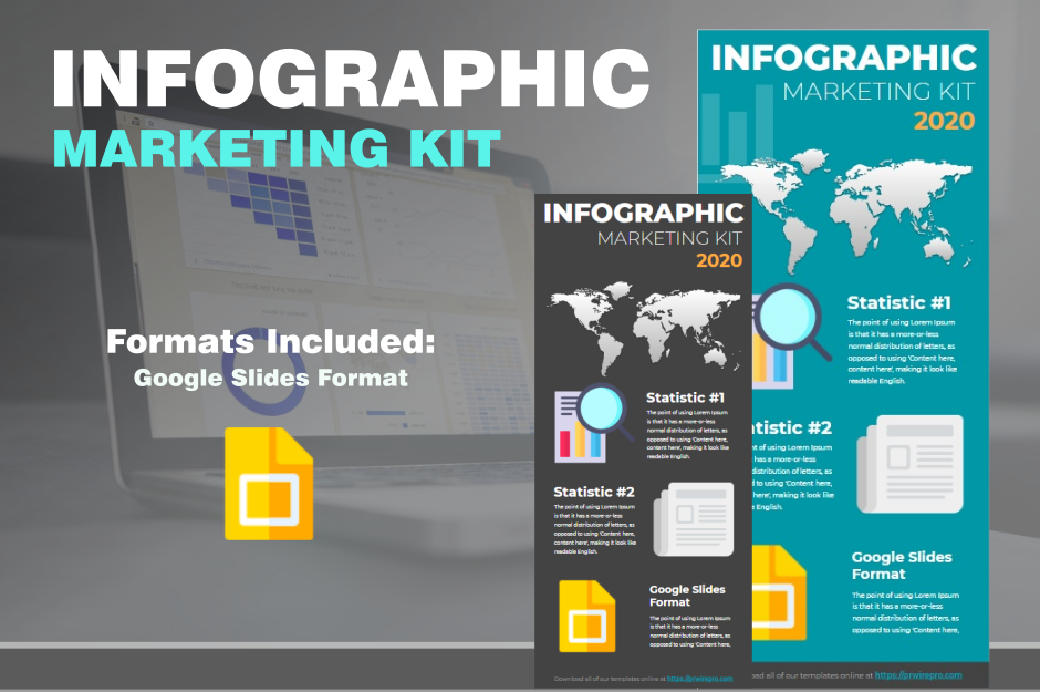 Infographic Template Marketing Kit - Google Slides Format Export easily to pdf jpg svg or png